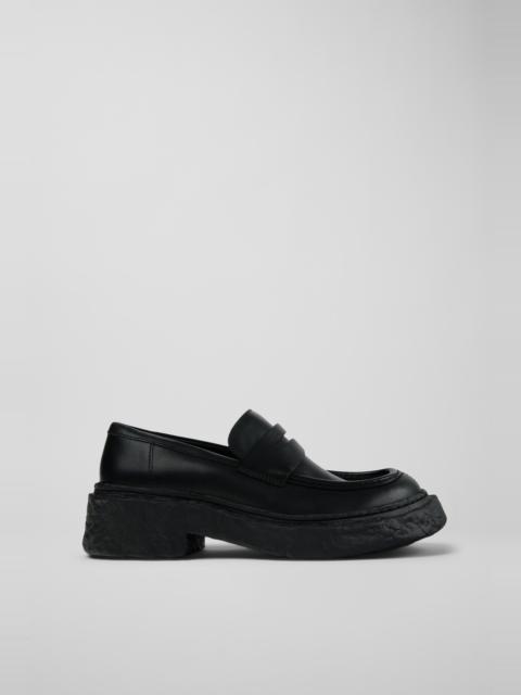 Black Leather Loafers