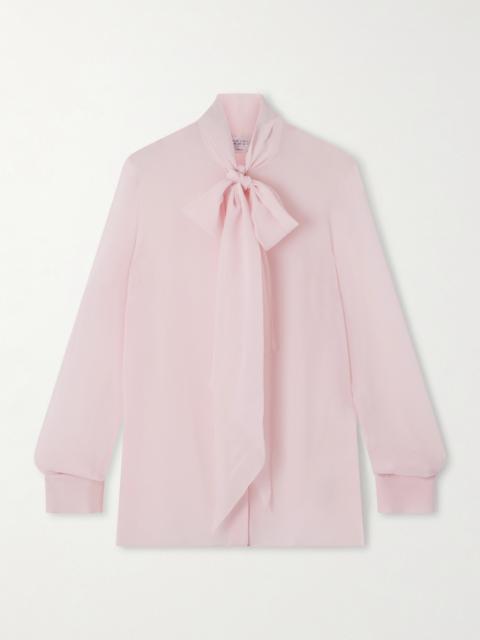 Shildon Pussy-bow Silk-georgette Blouse
