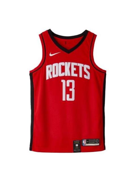 Nike NBA Casual Sports Basketball Jersey SW Fan Edition 19-20 Season Houston Rockets No. 13 Red BV79