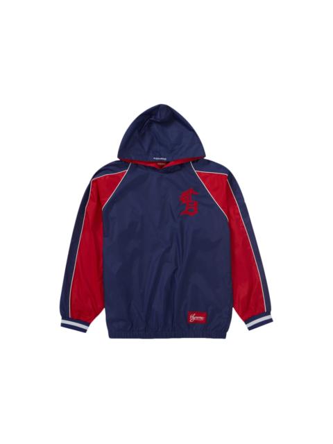 Supreme Hooded Warm Up Pullover Navy