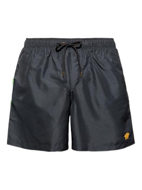 drawstring logo-patch swim shorts