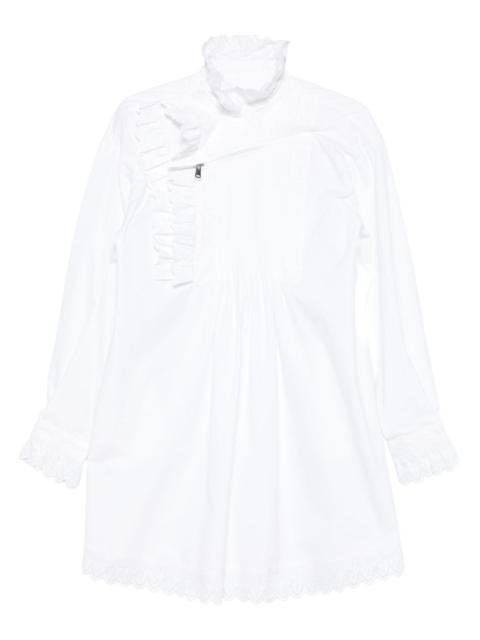 ruffled pleated dress