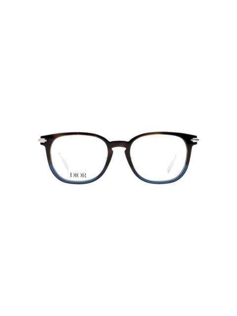 Dior Round-Frame Acetate Optical Frames Havana Silver Transparent (DM50043I-51-056)