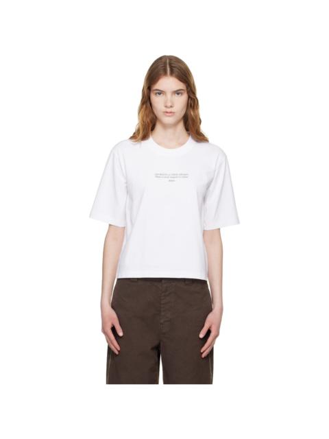 White Statement Boxy T-shirt