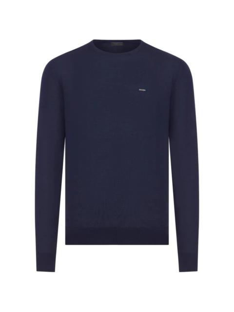 COMBED WOOL CREW NECK SWEATER