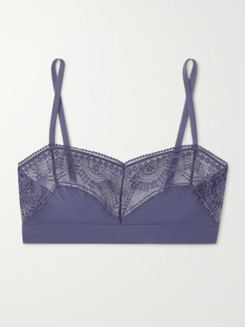 Néroli Cèdre Stretch-jersey And Lace Soft-cup Bra
