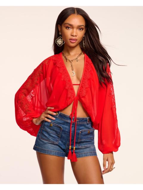 Ange Embellished Coverup Top