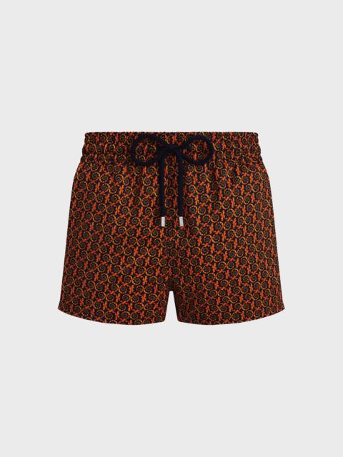 Men Short Swim shorts Graphic Wrinkles