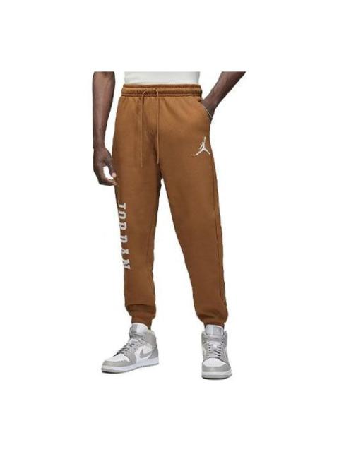 Air Jordan Essentials Holiday Fleece Sweatpants Asia Sizing 'Light British Tan' FD7468-281