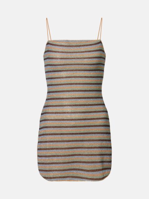 Lumière striped minidress