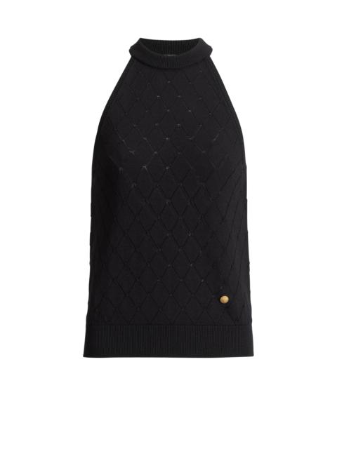 Sleeveless knit top