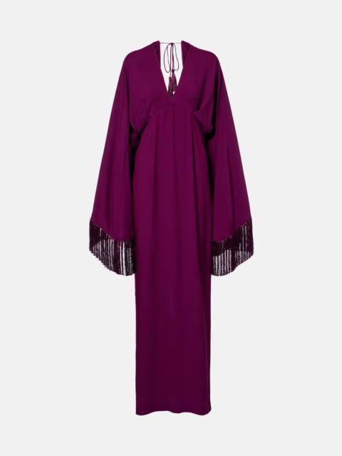 Magnifique fringed gown