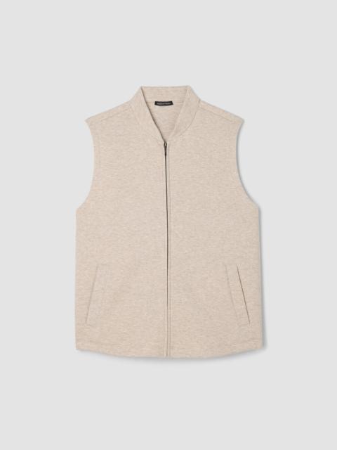 Textured Cotton Doubleknit Vest