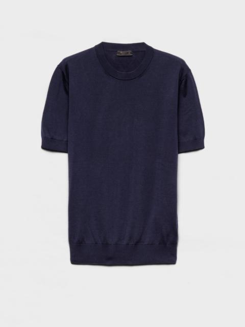 Cotton crew-neck sweater