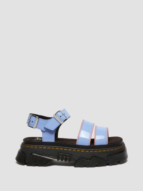 Mattison Two Strap Soft Patent Leather Sandals