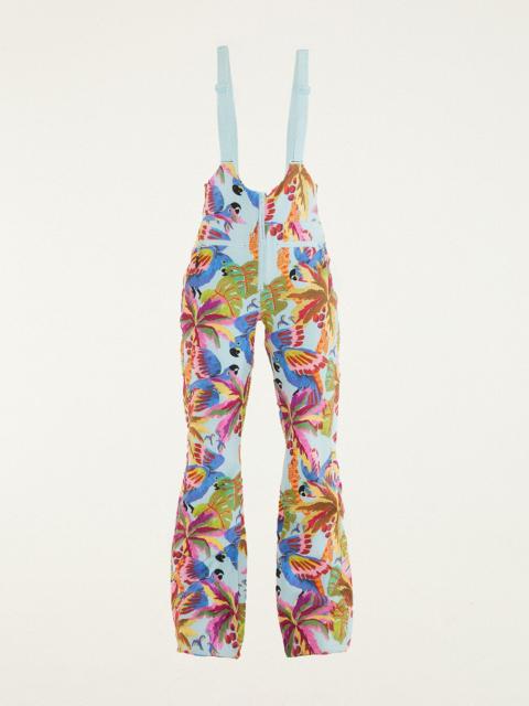 Blue Macaw Suspenders Ski Pants
