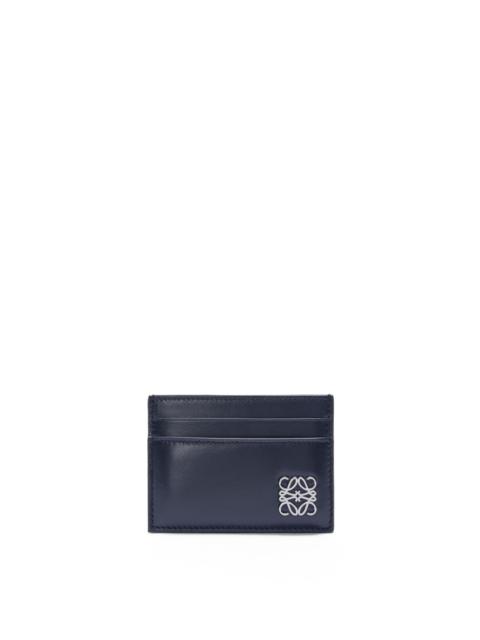 Puffer Anagram plain cardholder in shiny nappa calfskin