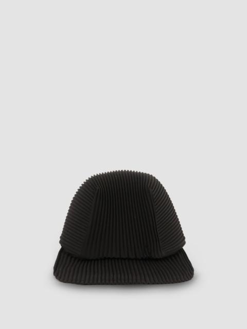 Hat with pleated details