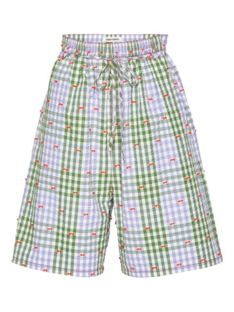 checks tie shorts