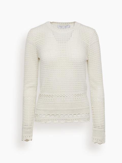 Pointelle Top in Ecru