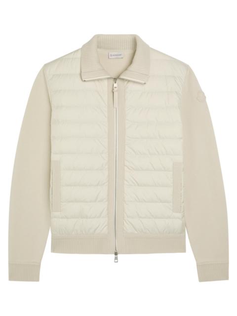 Moncler Quilted Wool and Shell Jacket