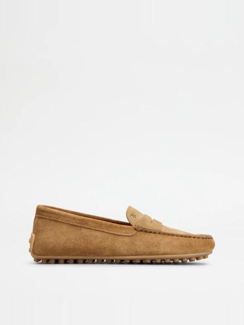 CITY GOMMINO DRIVING SHOES IN SUEDE - BROWN