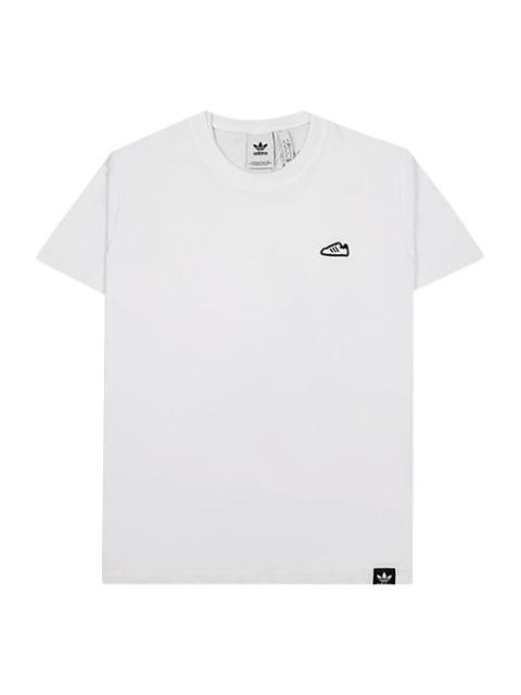 adidas originals SST Embroidered Short Sleeve White FM3378