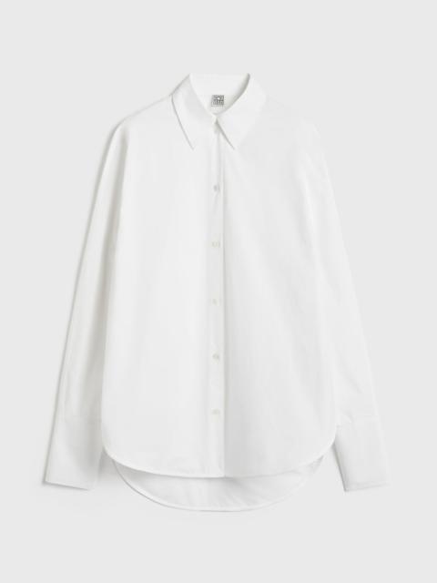 Oversized tuxedo shirt white