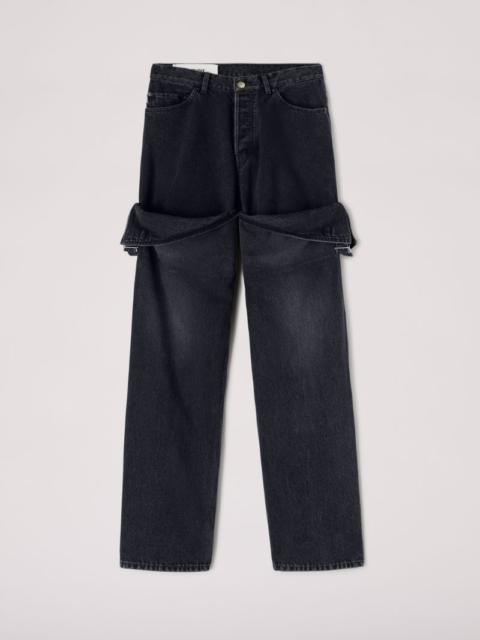 Detailed Denim Pants