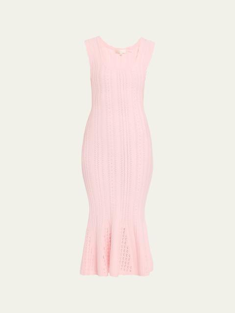 Tayleen Stretch Pointelle Midi Dress