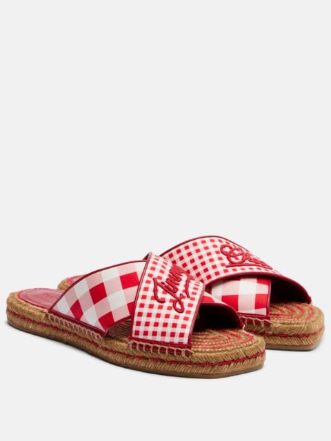 Aciel checked espadrille sandals