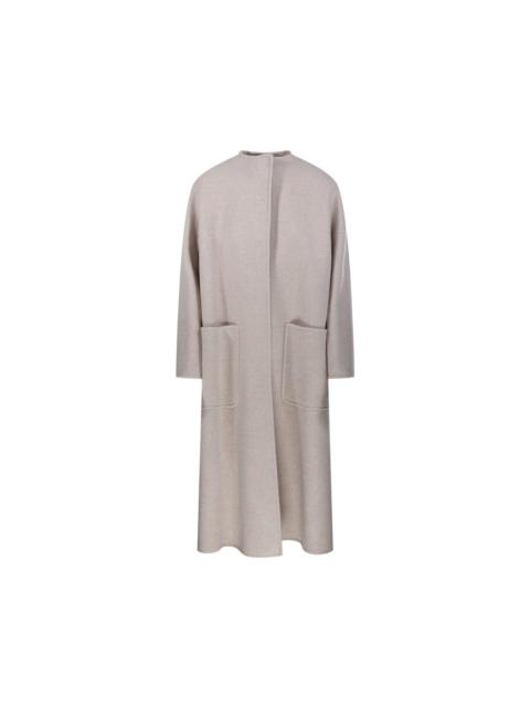 Crewneck Long-sleeved Coat