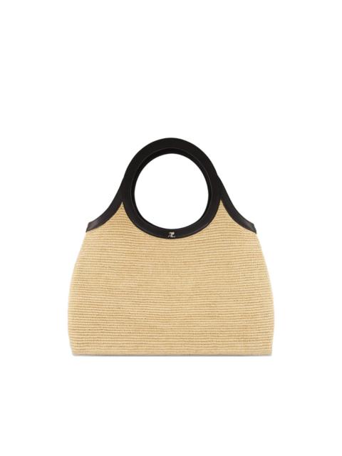 Holy raffia tote bag