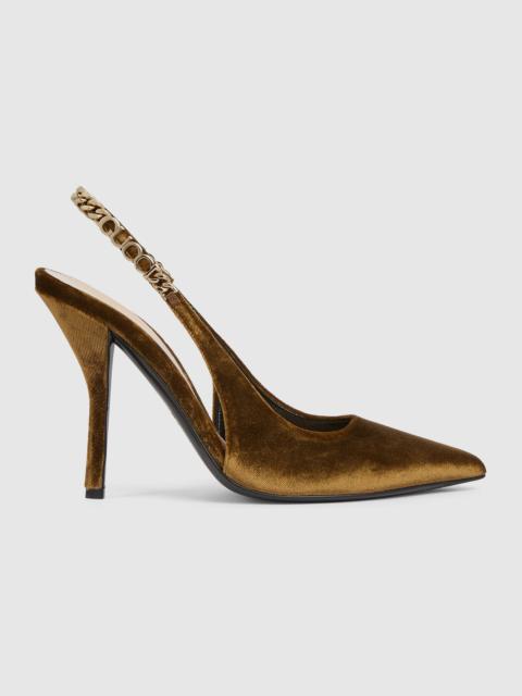 Gucci Signoria slingback pump