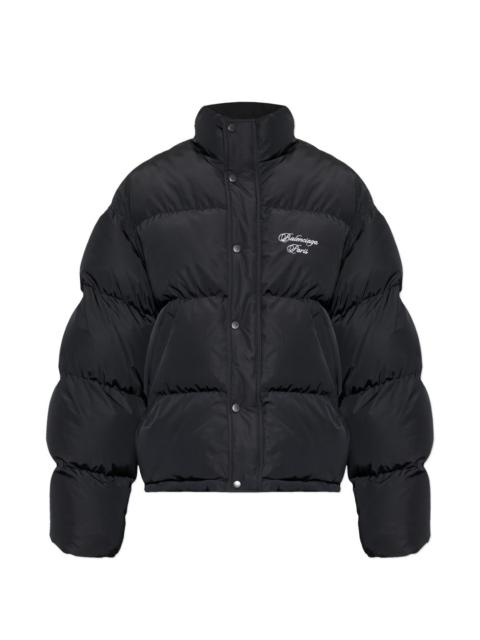 logo quilted puffer jacket