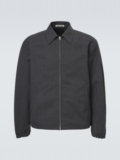 Wool blouson jacket