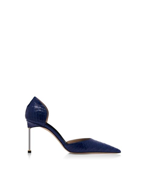 SEMI SHINY PRINTED PYTHON SPIRE D'ORSAY PUMP