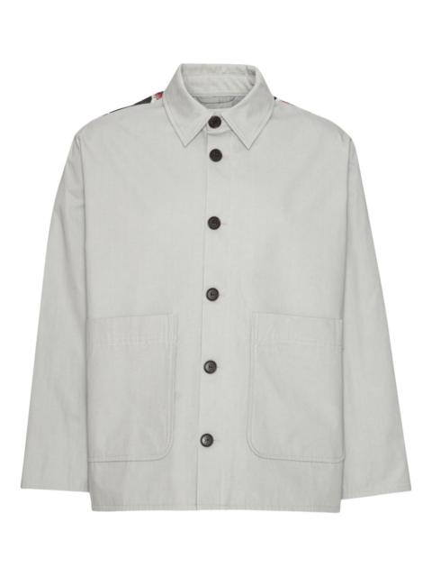 buttoned printed jacket