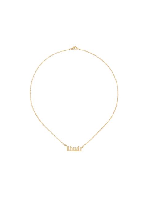 Gold Logo Necklace