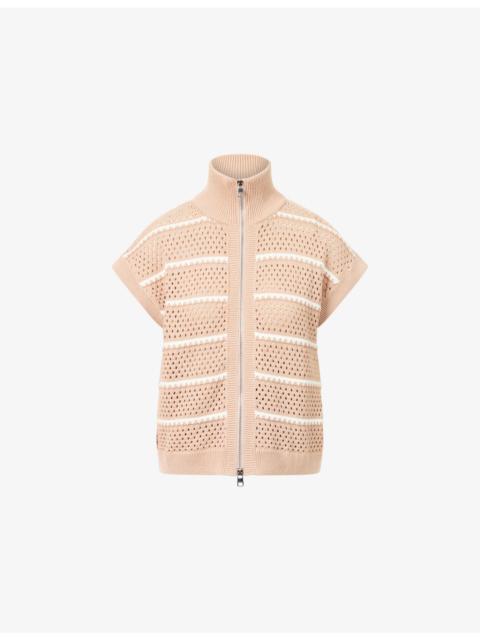 Haney Textured Cotton Vest