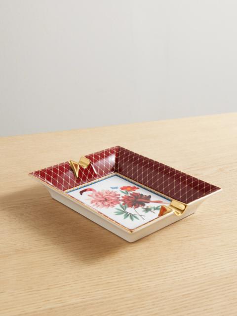 + Beto Val Gold-plated Porcelain Ashtray