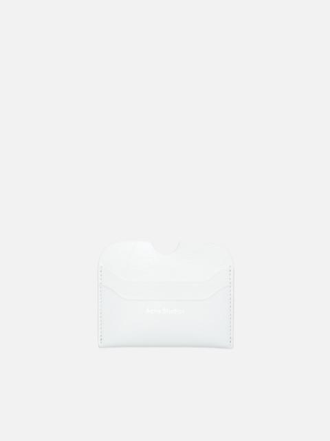 Leather card holder - Cream white