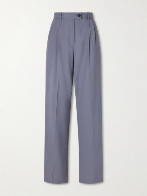 Ragnar Pleated Wool Straight-leg Pants