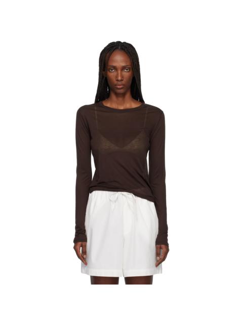 Brown Long Sleeve T-shirt
