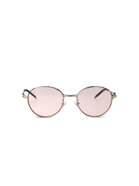 oval-frame sunglasses