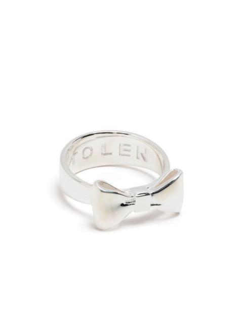 Bow sterling-silver ring