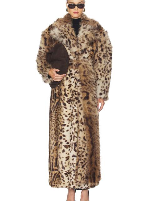 Kassel Faux Fur Lynx Long Coat
