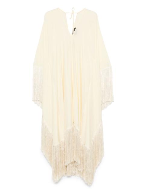 fringed midi dress