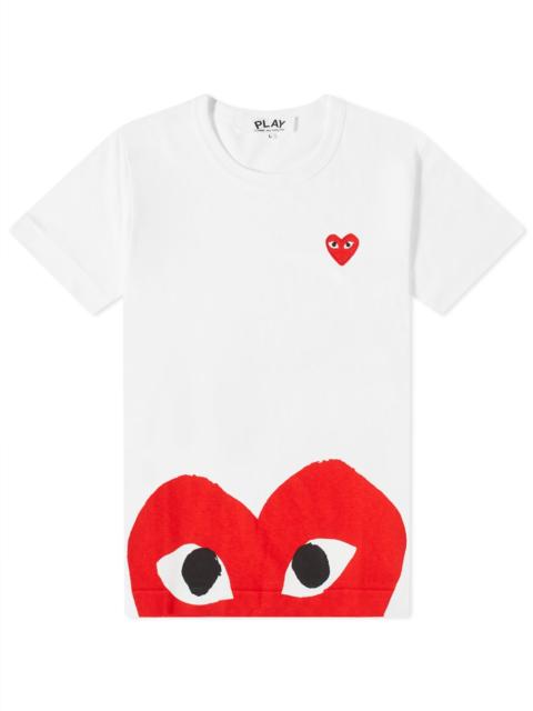 Comme des Garcons Play Women's Double Red Heart T-Shirt