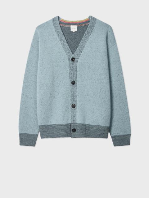 Light Blue Lambswool Cardigan